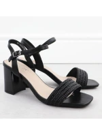 Dámské černé sandály na jehlovém podpatku Vinceza 62228 Dámské černé sandály na jehlovém podpatku Vinceza 62228