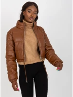 Dámský kabát NM KR D2 3820  hnědý