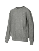 Crew mikina dětská tmavě šedý melír