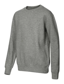 Crew mikina dětská tmavě šedý melír