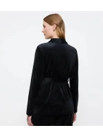 Sensual Velour Robe Top 01 - BLACK - TRIUMPH BLACK - TRIUMPH