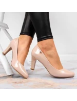 Sergio Leone W SK39J nude lakované lodičky na jehlovém podpatku Sergio Leone W SK39J nude lakované lodičky na jehlovém podpatku