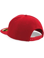 Beechfield B 660 5 panelová kšiltovka s rovným kšiltem 53.0660 classic red/classic red