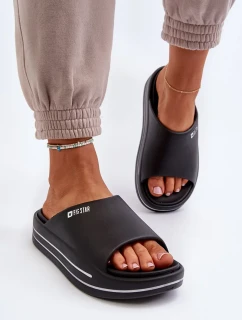 Dámské pantofle na platformě Big Star Black