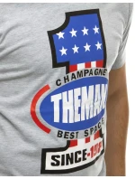 Pánské tričko s potiskem šedé FashionStreet RX4405