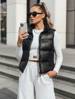 Dámská prošívaná vesta WILLOW černá FashionStreet TY3796
