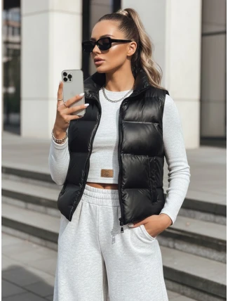 Dámská prošívaná vesta WILLOW černá FashionStreet TY3796 Dámská prošívaná vesta WILLOW černá FashionStreet TY3796