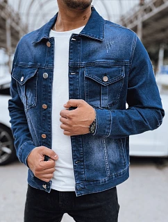 Pánská džínová bunda, modrá, FashionStreet TX4718