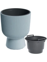 MILLY KYTIČKA NA PODSTAVCI 24CM SVĚTLE ŠEDÁ