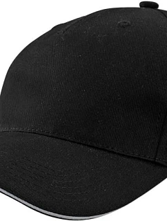 Daiber MB 6526 5 panelová sandwich kšiltovka 03.6526 black/light grey