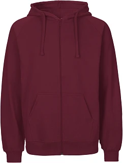 Neutral O 63301 Pánská mikina s kapucí z bio bavlny 77.6331 bordeaux