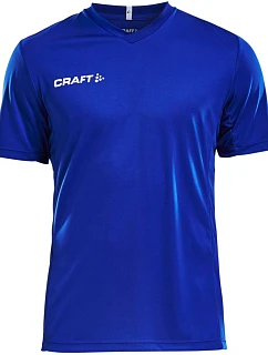 Craft Teamwear Squad Go Jersey Solid M Pánské sportovní tričko s výstřihem do V 82.5560 club cobolt