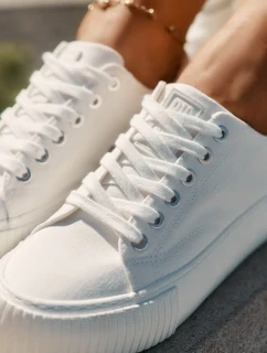 Dámské plátěné tenisky Big Star – bílé