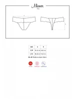 Dámské tanga Miamor thong - Obsessive