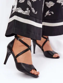 Sandály na podpatku model 211369 Step in style