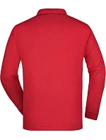 Daiber JN 22 Piqué polo s dlouhým rukávem z těžké bavlny 02.0022 red