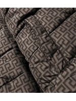 Černo-hnědá oboustranná dámská bunda (w555) Černo-hnědá oboustranná dámská bunda (w555)