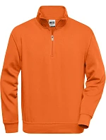 Daiber JN 831 Pracovní mikina s 1/4 zipem 02.0831 orange Daiber JN 831 Pracovní mikina s 1/4 zipem 02.0831 orange
