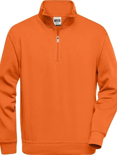 Daiber JN 831 Pracovní mikina s 1/4 zipem 02.0831 orange