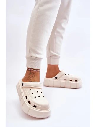 Dámská pěnová platforma Crocs Béžove Beckett