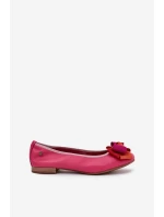 Kožené Baletky S Mašlí Maciejka P6801-15 Fuchsie Kožené Baletky S Mašlí Maciejka P6801-15 Fuchsie