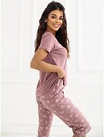 Pyžamo DU PI FP 300.94 tmavě růžové