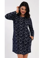 Dámské domácí šaty s dlouhým rukávem Isabela