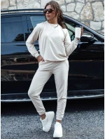 MILIAN dámský teplákový komplet ve světle béžové barvě FashionStreet AY1110
