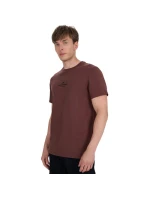 Pánské tričko 4F M2961 tmavě hnědé 4FWAW25TTSHM2961 80S pánské