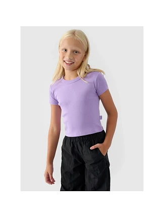 Hladké dívčí tričko 4F 4FJRSS24TTSHF2053-52S