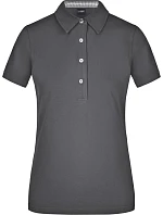 Daiber JN 969 Dámské piqué polo "Plain" 02.0969 graphite/graphite/white Daiber JN 969 Dámské piqué polo "Plain" 02.0969 graphite/graphite/white