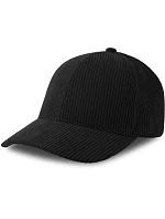 Atlantis Headwear Cordy-S 6 panelová manšestrová kšiltovka 33.0226 black Atlantis Headwear Cordy-S 6 panelová manšestrová kšiltovka 33.0226 black