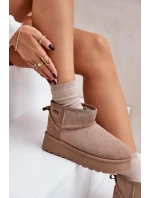 Nízke sněhule na platformě Big Star OO274A100 béžové