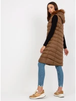 Dámská vesta RV KZ 008.00P hnědá - FPrice Dámská vesta RV KZ 008.00P hnědá - FPrice