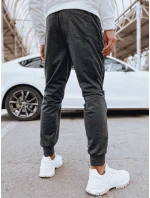 Pánské tmavě šedé tepláky joggers FashionStreet UX4123 Pánské tmavě šedé tepláky joggers FashionStreet UX4123