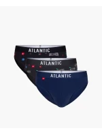 Pánské slipy ATLANTIC 3Pack - vícebarevné