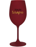 TEKUTÁ TERAPIE - bordo sklenice na víno 350 ml