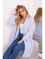 Svetr s netopýřími rukávy modrý