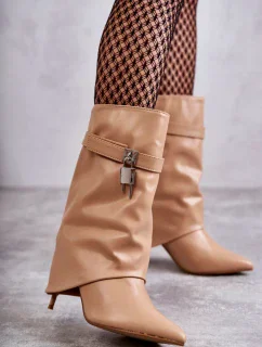 Kozačky na podpatku  model 173593 Step in style