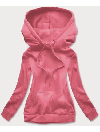 Cukrově růžová dámská tepláková mikina (W02-58) Cukrově růžová dámská tepláková mikina (W02-58)