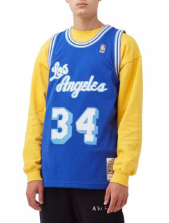 Mitchell & Ness Pánské tričko NBA Los Angeles Lakers Shaquille O'Neal s potiskem Swingman M SMJYAC18013-LALROYA96SON
