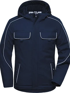 Daiber JN 886 Pracovní softshellová polstrovaná bunda - Solid 02.0886 navy
