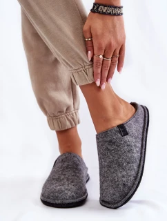 Klasické dámské pantofle Big Star KK276014 Šedé