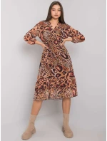 Šaty EM SK 2910 4.97 světle hnědá Šaty EM SK 2910 4.97 světle hnědá