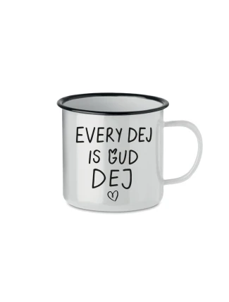 EVERY DEJ IS GUD DEJ - bílý plecháček 350 ml
