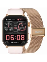 Dámské chytré hodinky GRAVITY GT28-6 Řemínek + náramek Rose Gold Pink Dámské chytré hodinky GRAVITY GT28-6 Řemínek + náramek Rose Gold Pink