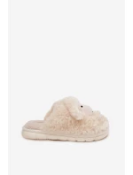 Dámské Kožešinové Pantofle Ovce Béžové Sylline Dámské Kožešinové Pantofle Ovce Béžové Sylline