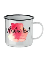 Personalizovaný retro plecháček s barevnou skvrnou Personalizovaný retro plecháček s barevnou skvrnou