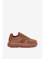 Dámské Kožené Sneakersy Na Platformě Daniel Lopez Just Dare SS2D4005 Hnědé