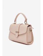 Kabelka listonoska s odnímatelným popruhem světle béžová Belveta